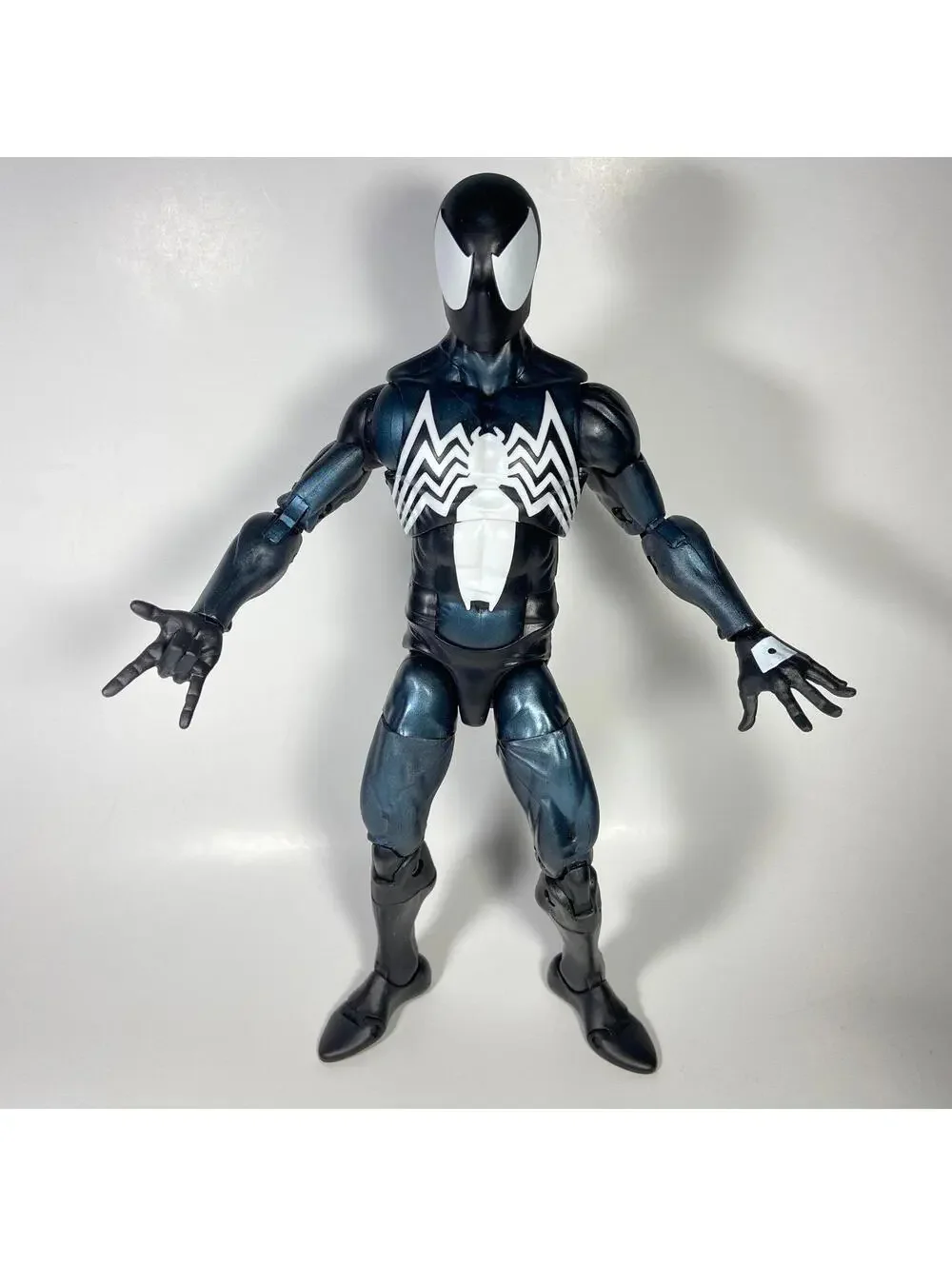 12” Scale 2016 Hasbro Marvel Legends Black Symbiote Spider-Man Figure - COMPLETE
